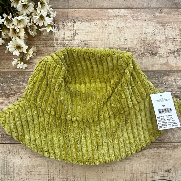 Rubi: Lime Green Corduroy Bucket Hat 💚 - Picture 1 of 4